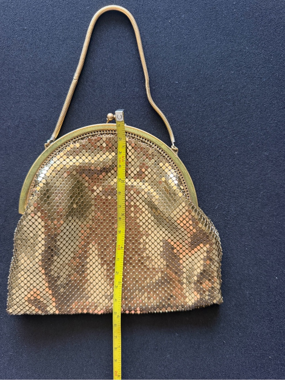 Whiting & Davis Gold Mesh Evening Wristlet